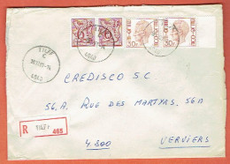 37P - Recommandé Tilff 1981 Vers Verviers - Briefe U. Dokumente