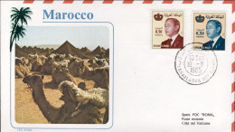 1985-Marocco Con Timbro E Affrancatura Del Vaticano In Arrivo - Marokko (1956-...)