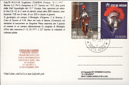 Vaticano-1997  Cartolina Commemorativa Capitano Pilota Guglielmo Chiarini, Bollo - Posta Aerea