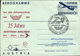 1985-Autriche Osterreich Austria 9sh.Tag Der Aerophilatelie Con Il Bollo Per Il  - Autres & Non Classés