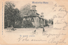 Luxembourg Mondorf Les Bains La Grande Piscine Vélo Cycliste CPA + Timbre Grand Duché Cachet 1899 - Lussemburgo - Città