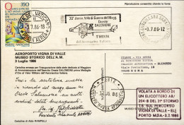 1986-Vaticano Cartolina Illustrata In Ricordo Di Oreste Salomone Prima Medaglia  - Airmail