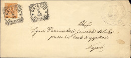 1902-piego Affrancato 20c. Floreale Annullo Tondo Riquadrato Di Caiazzo Caserta  - Poststempel