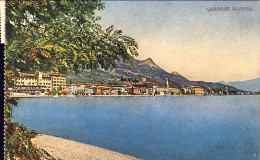 1937-cartolina Di Gardone Riviera Affrancata 20c. Imperiale Con Annullo Di Acqua - Brescia
