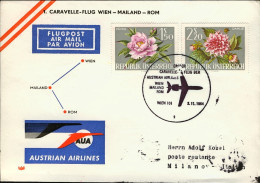1964-Autriche Osterreich Austria I^volo Caravelle Vienna Milano Dal 2 Novembre - Other & Unclassified