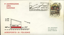 1975-per La IX Manifestazione Aerea Nazionale Aeroporto Di Foligno - Airmail