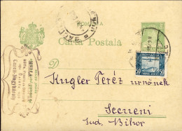 1932-Romania Intero Postale 2 L. Con Affrancatura Aggiunta - Other & Unclassified