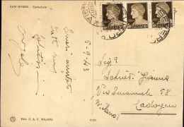 1943-cartolina Cattedrale Di S.Severo (insignificante Forellino Di Spillo)affran - San Severo