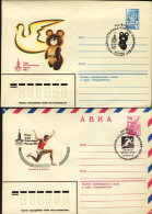 1980-Russia 4 Interi Postali Diversi Commemorativi Delle Olimpiadi Di Mosca + Ca - Other & Unclassified