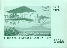 1974-cartolina Saluti Da Napoli Giornata Dell'aerofilatelia - Napoli (Napels)