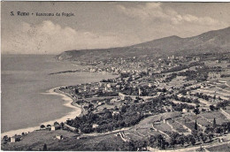 1914-"Sanremo Panorama Da Poggio"affrancata 5c. Leoni Con Annullo Di Ambulante G - Genova (Genoa)