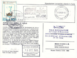 1988-San Marino Aerogramma Cartolina 70^ Anniversario Del Volo Su Vienna Firmata - Luchtpost