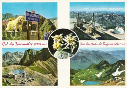 *CPM  - 65 - Col Du Tourmalet - Le Pic Du Midi De Bigorre - Multivue - Autres & Non Classés