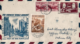1957-U.S.A. Diretto In Vaticano I^volo Postale Pan Am Chicago Roma Del 2 Giugno, - Otros & Sin Clasificación