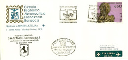 1988-lettera Del Circolo Filatelico Aeronautico Francesco Baracca Volo Celebrati - Luftpost