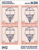 1972-foglietto Erinnofilo Commemorativo Record Di Altezza Di Ascensione Stratosf - Erinnophilie