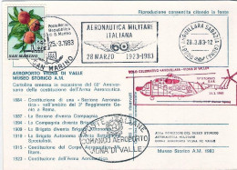 1983-San Marino Aerogramma Cartolina Commemorativa 60^ Anniversario Fondazione D - Airmail