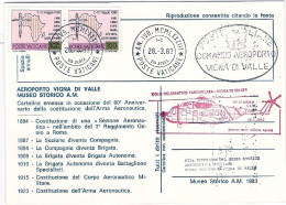 Vaticano-1983  Cartolina Commemorativa 60^ Anniversario Fondazione Dell'aeronaut - Poste Aérienne