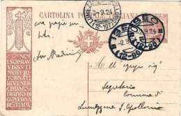 1924-cartolina Postale Italiana "noi I Sopravvissuti,noi I Ritornati" Annullo Fr - Ganzsachen