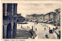 1942-cartolina Verona Piazza Vitt.Emanuele Viaggiata,annullo Speciale OND 5 Gior - Verona