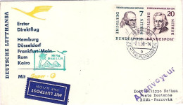 1959-Germania Berlino Cat.Pellegrini N.905 Euro 55, I^volo Lufthansa LH 630 Berl - Lettres & Documents