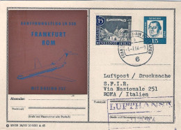 1964-Germania Intero Postale Per Via Aerea I^volo Lufthansa Boeing 727 Francofor - Briefe U. Dokumente