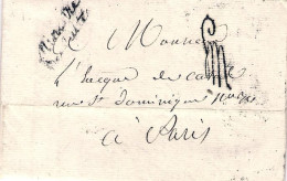 1809-France Francia Lettera Con Testo A Firma Del Ministere Des Cultes, Bolli Va - Zonder Classificatie
