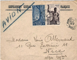 1947-Africa Equatoriale Francese Lettera Aerea Diretta In Francia Affrancata Con - Storia Postale