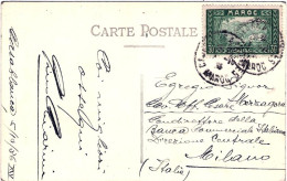 1936-Marocco Cartolina Maroc Una Joile Fontaine Diretta In Italia - Cartas & Documentos