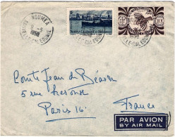1958-Nuova Caledonia Lettera Della Messageries Maritimes Diretta In Francia Affr - Autres