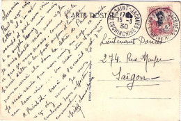 1930-Indocina Cartolina Cap Saint Jacques Viaggiata - Storia Postale