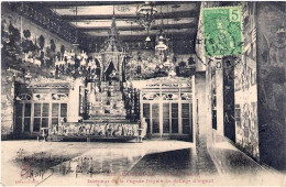 1909-Indocina Francese Cartolina "Phnom Penh Interiur De La Pagode Royale Au Dal - Covers & Documents