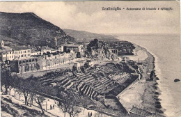 1930circa-cartolina Illustrata Nuova "Ventimiglia Panorama Di Levante E Spiagge" - Imperia