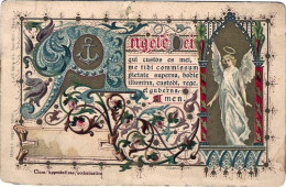 1909-cartolina A Soggetto Religioso Angele Dei Viaggiata - Anges