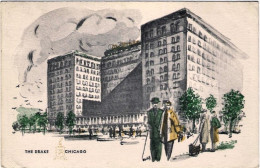 1953-U.S.A. Cartolina Diretta In Italia Del Drake Hotel Di Chicago - Altri & Non Classificati