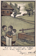 1920-Svizzera Cartolina Postale "gruppo Di Bimbi" Diretta In Italia Annullo Tond - Autres & Non Classés
