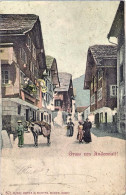 1901-Svizzera Cartolina Illustrata "Gruss Von Andermatt" Viaggiata - Other & Unclassified