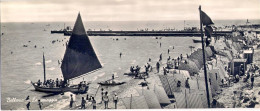 1956-cartolina Foto Panoramica "Bellaria Rimini La Spiaggia" - Rimini