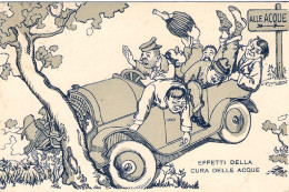 1934-umoristica "effetti Della Cura Delle Acque" - Humour