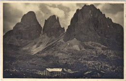 1928-cartolina Foto "rifugio Passo Sella E Timbro Del Club Alpino Italiano" - Bolzano (Bozen)