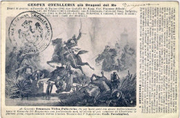 1905-cartolina A Soggetto Militare "Genova Cavalleria Gia' Dragoni Del Re"viaggi - Heimat