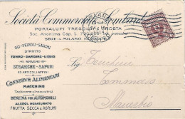 1914-Italia Cartolina Con Intestazione Pubblicitaria Della Societa' Commerciale  - Marcophilie