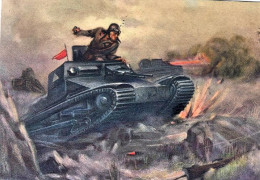 1937-"4^ Reggimento Genio-ad Ogni Costo-carro Armato" Viaggiata - Patriottisch