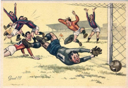 1950circa-calcio "Goal!!!" Non Viaggiata - Humour