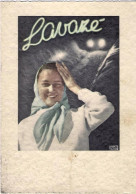 1940circa-Trento Cartolina Pubblicitaria "albergo Lavaze'-donna Con Foulard" - Werbepostkarten