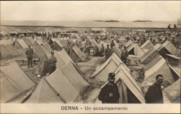 1911/12-"Guerra Italo-Turca,Derna Un Accampamento" - Libië