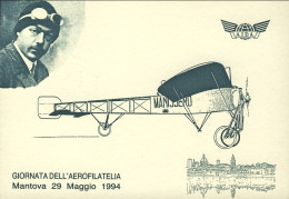 1994-cartolina Giornata Dell'aerofilatelia Mantova + Cachet Raduno Associazione  - Airmail