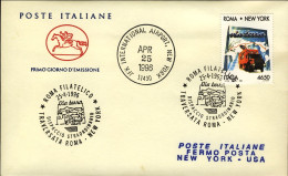 1996-dispaccio Volo Straordinario Traversata Roma New York Del 25 Aprile Con Tim - 1991-00: Marcofilie