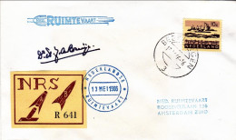 1966-Holland Nederland Olanda Razzogramma Affrancato + Erinnofilo Giallo - Poststempel