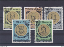 YEMEN ROYAUME 1966 Artisans De La Paix Mondiale Yvert 218-222, Michel 202-206 Oblitérés - Yemen